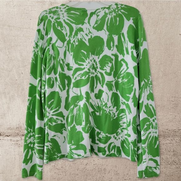 JONES NEW YORK Signature Floral Cotton Cardigan - Picture 2 of 6